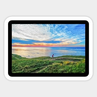 Sunset at The Coast Sticker